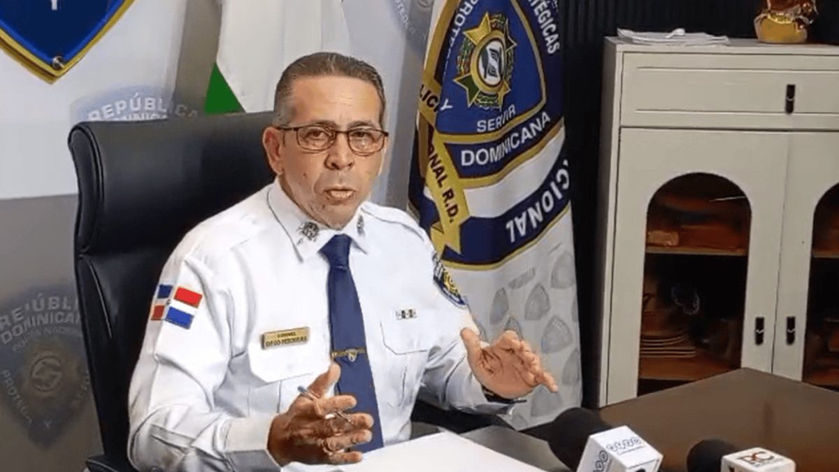 Vocero de la Policía Nacional Diego Pesqueira durante declaraciones sobre el caso de Julián Oro Duro