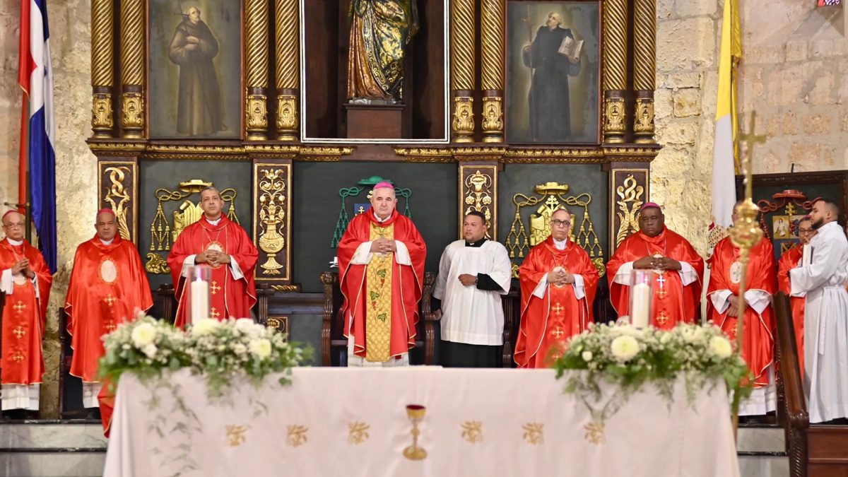 Monseñor Carlos Tomás Morel Diplán durante el 44 Encuentro Nacional de Pastoral de la Conferencia del Episcopado Dominicano