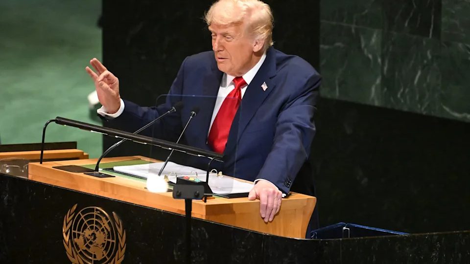 Donald Trump habla ante la Asamblea General de la ONU en Nueva York el 22 de septiembre de 2026