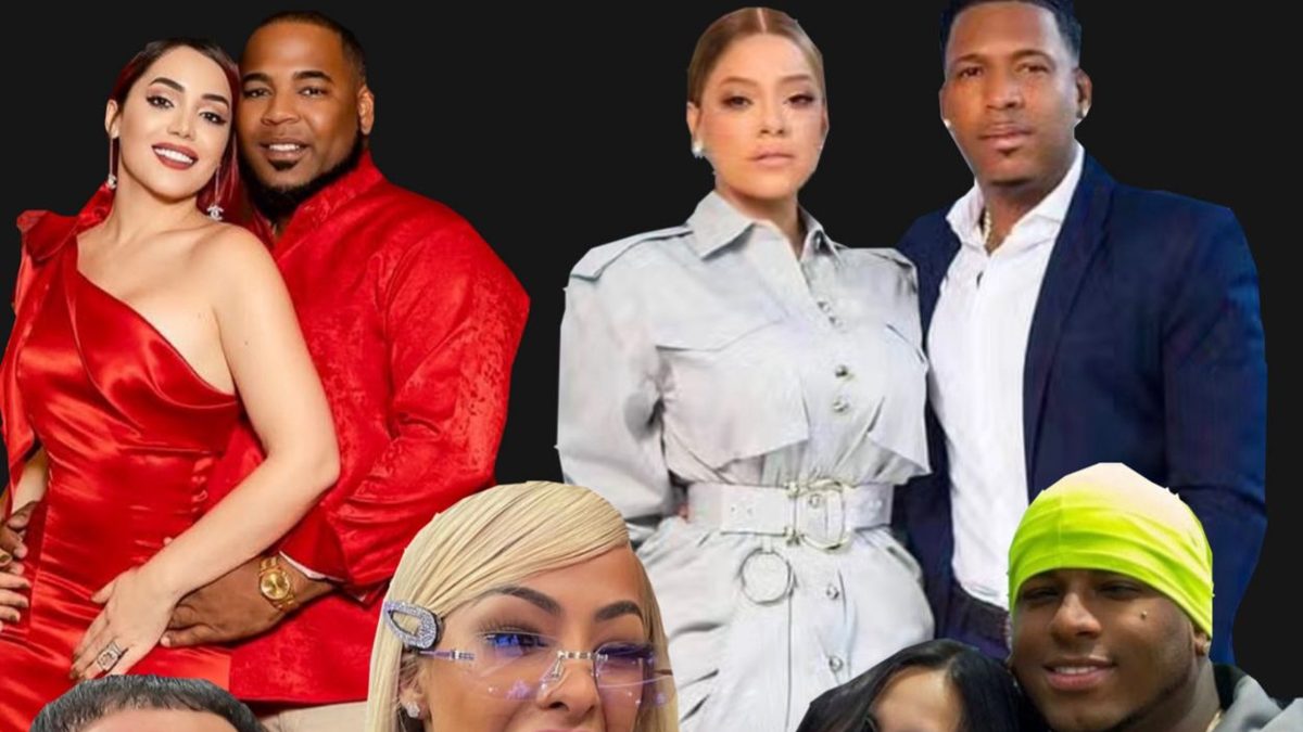 Edwin Encarnación y Karen Yapoort en un evento público antes de anunciar su divorcio
