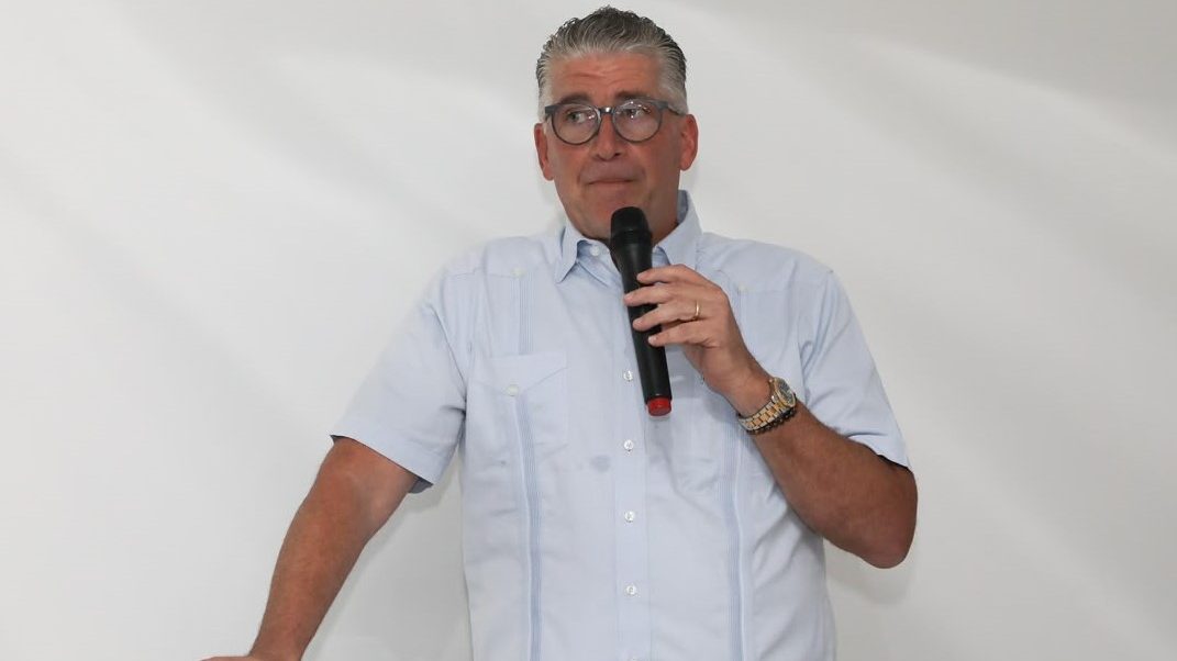 Eric Rivero, asesor agropecuario del Poder Ejecutivo, durante el Primer Foro Meta RD 2036 en República Dominicana