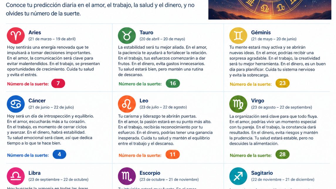 Rueda del zodiaco con los 12 signos astrológicos sobre fondo estrellado