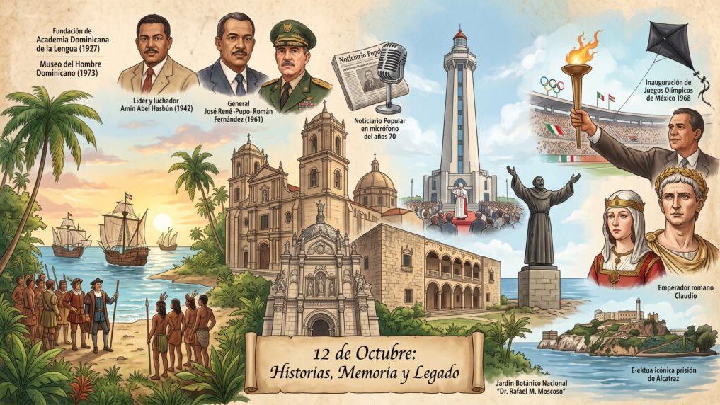 Museo del Hombre Dominicano y Alcázar de Colón en Santo Domingo, efemérides del 13 de octubre