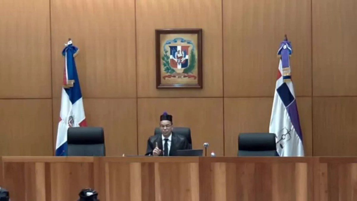 Juez Franny González Castillo durante la audiencia del caso Jet Set en el Juzgado de Primera Instancia del Distrito Nacional
