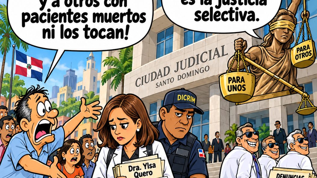 Sede del Poder Judicial de República Dominicana con balanza de justicia frente al edificio
