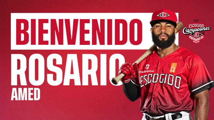 Amed Rosario con uniforme de béisbol durante un partido de Grandes Ligas en 2026