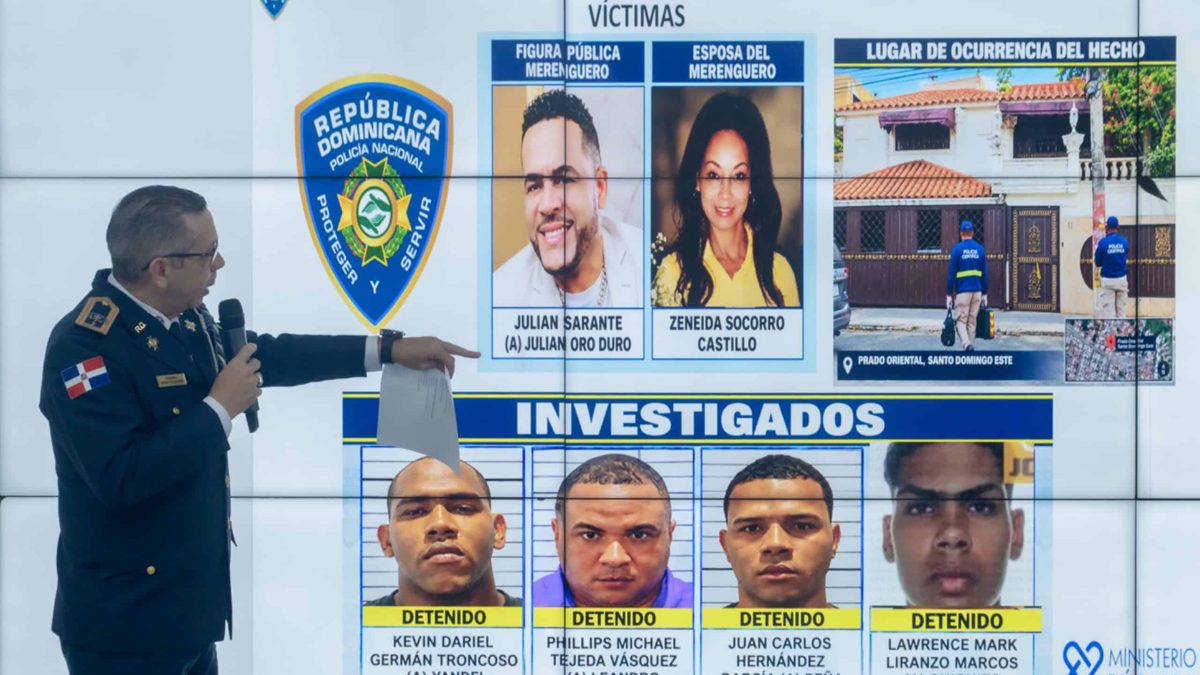 Fachada del tribunal de la Oficina Judicial de Santo Domingo Este donde se conoce la medida de coerción en el caso Julián Oro Duro