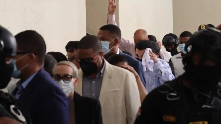 Juez Rigoberto Sena en audiencia del caso SeNaSa 2.0-A en el Distrito Nacional