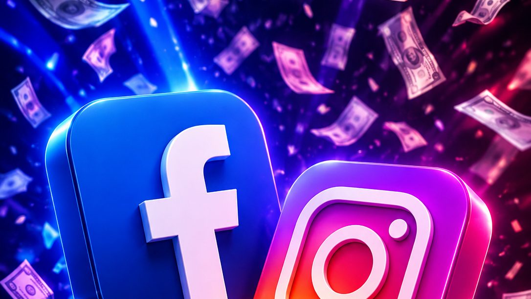 Juez en tribunal de Nuevo México con logo de Meta, Facebook e Instagram en pantalla durante fallo histórico