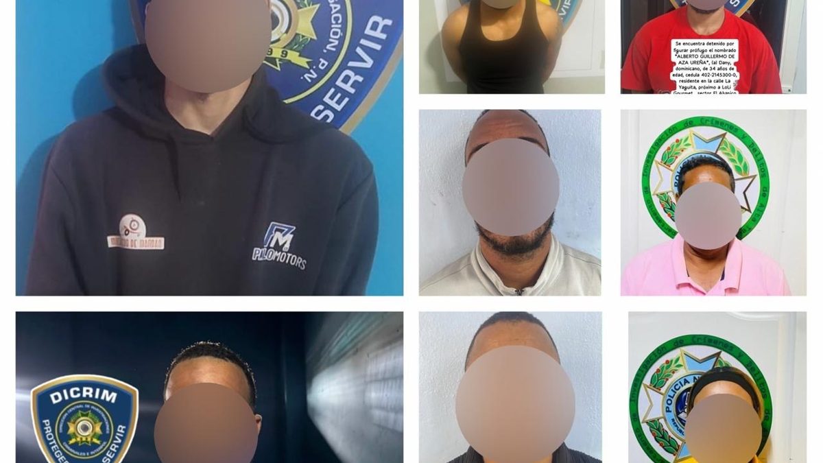 Agentes de la Policía Cibernética dominicana durante operativos contra estafas electrónicas