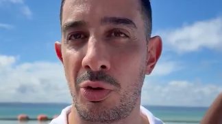Mauricio Hamui durante visita de supervisión a las obras de construcción de Port Samaná en Arroyo Barril