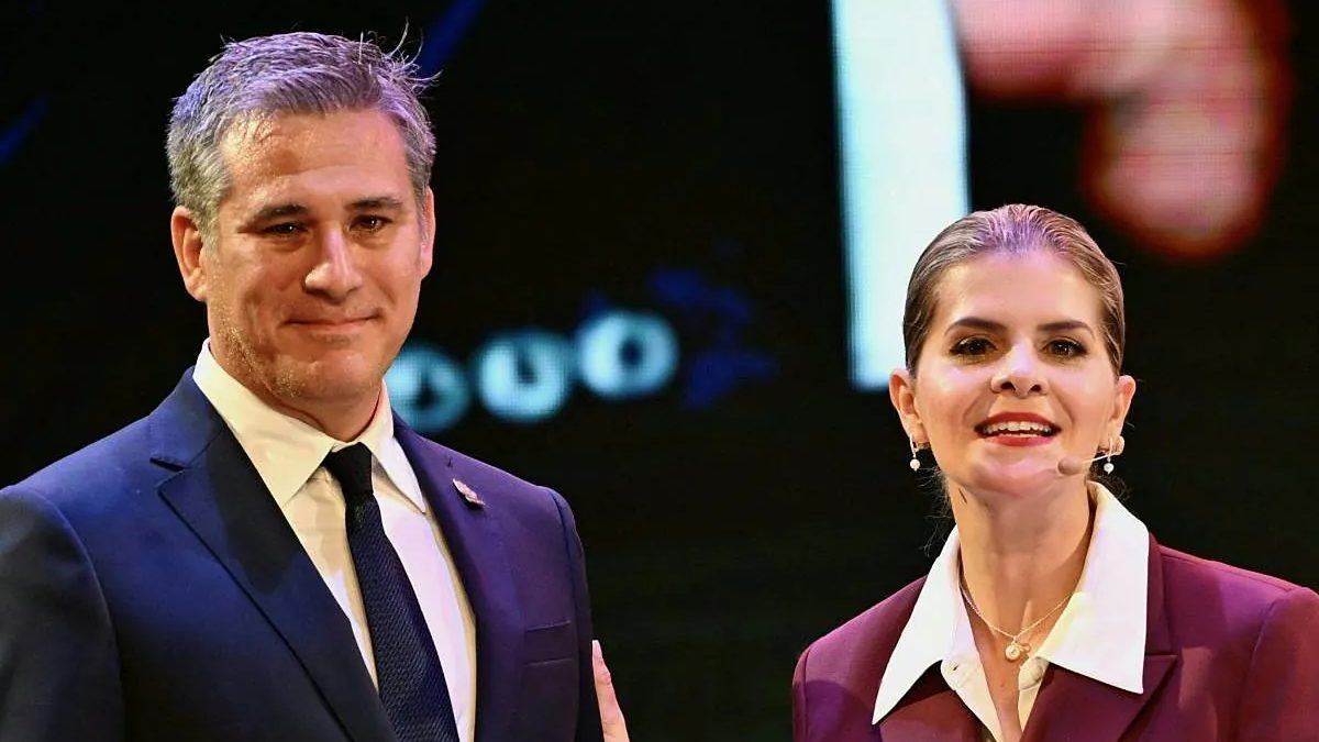 Presidenta de Costa Rica Laura Fernández Delgado en acto oficial tras destituir a su canciller Manuel Tovar Rivera