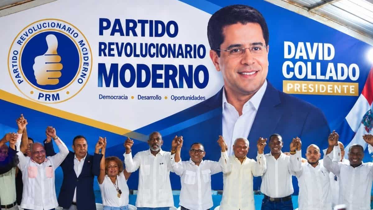 Acto político del PRM en Monte Plata donde el exalcalde Juan Francisco Manzueta se suma al proyecto presidencial de David Collado