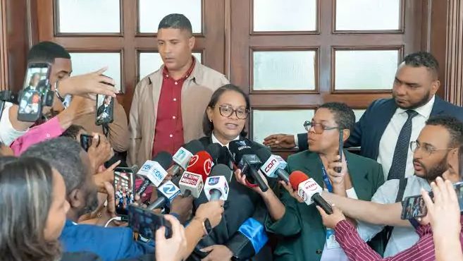 Fachada del Palacio de Justicia del Distrito Nacional donde se ventila el caso Calamar