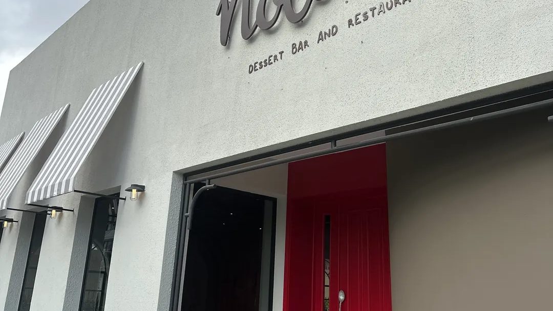 Fachada del restaurante y heladería Nocciola en Santiago, República Dominicana, cerrado tras un robo