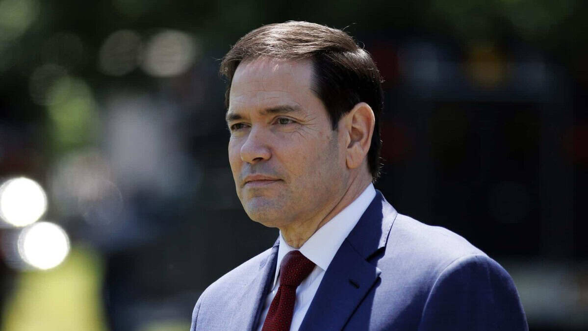 Marco Rubio, secretario de Estado de EE.UU., durante una comparecencia oficial en Washington