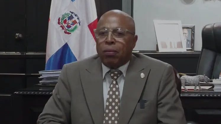 Alfredo Pacheco, presidente de la Cámara de Diputados de República Dominicana, durante una sesión plenaria