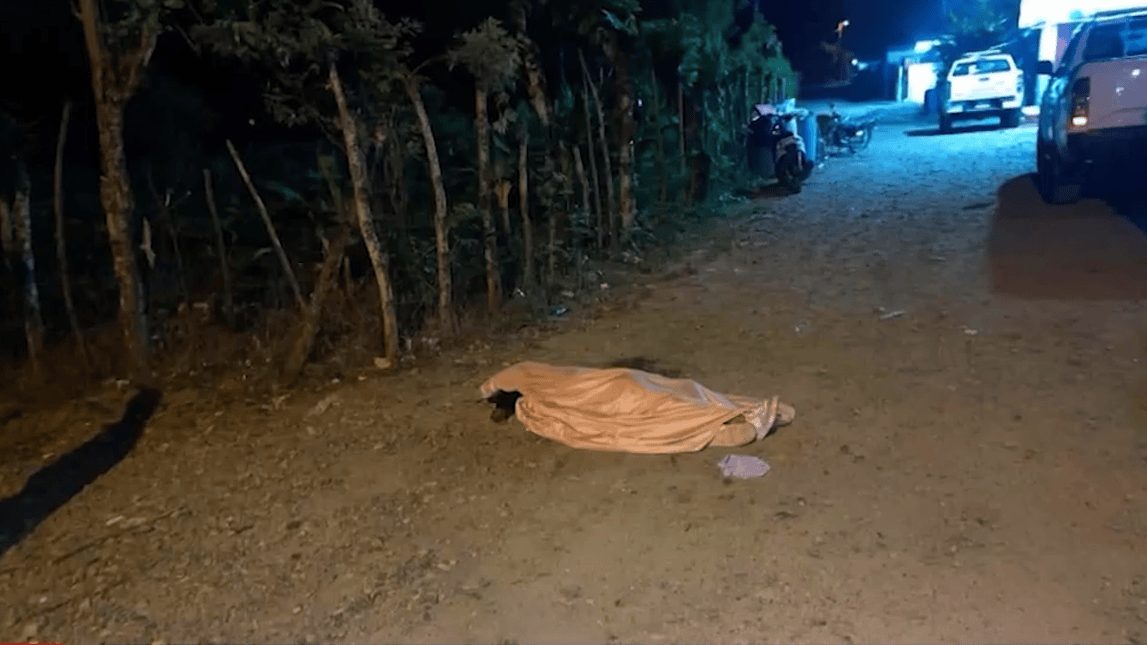 Escena de crimen en el distrito municipal Jayaco, Bonao, provincia Monseñor Nouel