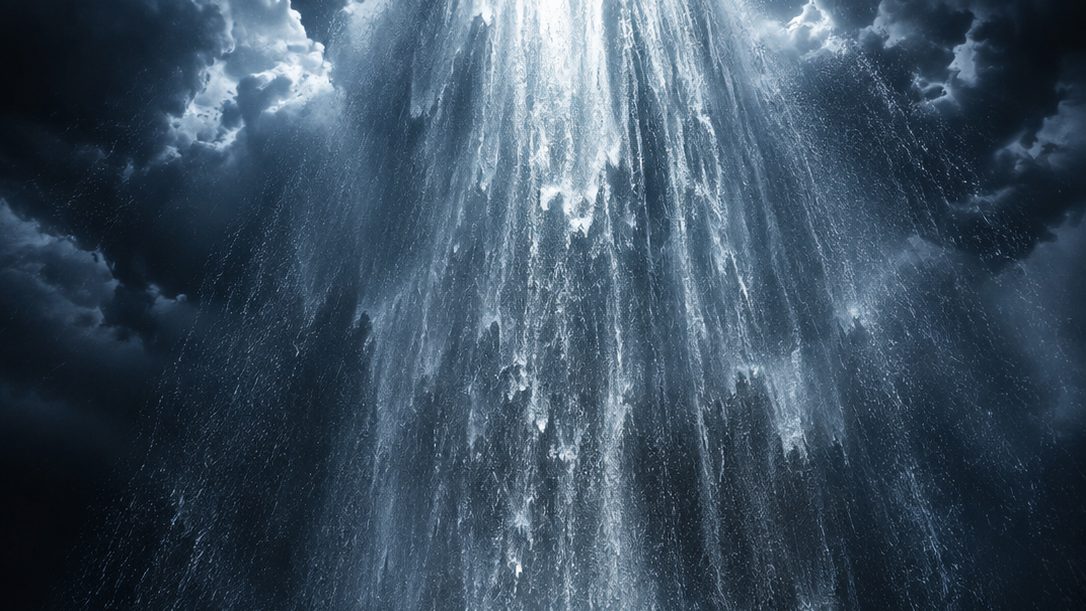 Nubes oscuras sobre Santo Domingo con lluvia intensa en la tarde por vaguada y onda tropical
