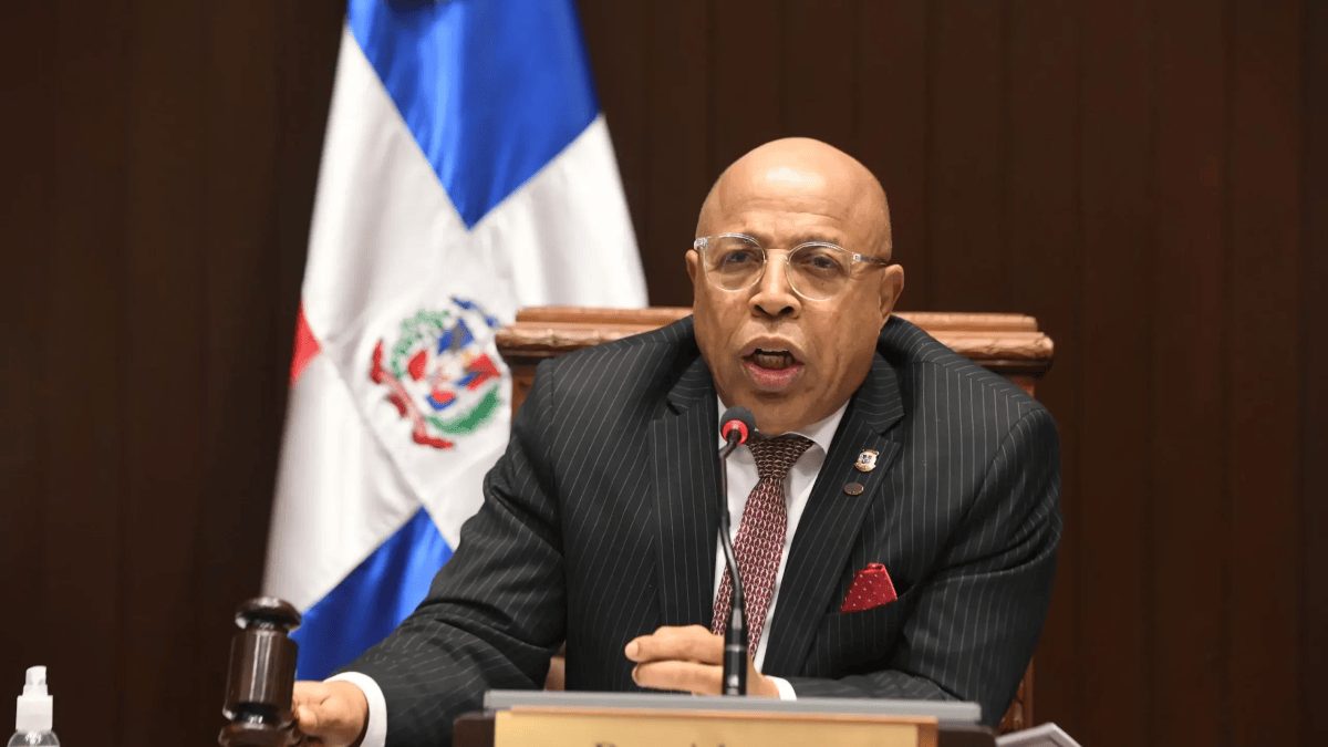 Alfredo Pacheco, presidente de la Cámara de Diputados de República Dominicana, en el Congreso Nacional